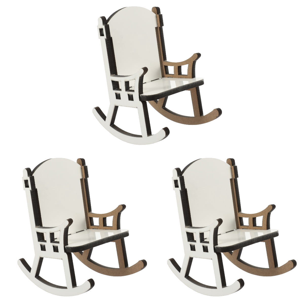 SKISUNO Durable Wooden Sublimation Chair Blank for Custom Photos 3Pcs