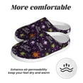 thumbnail image 6 of Daiia Halloween Print Women’s Fuzzy Slippers Memory Foam Lightweight House Shoes Cozy Loafer Flannel House Shoes-44/45, 6 of 7