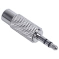 thumbnail image 2 of 4X, 3.5mm Stereo Male to Mono Female Audio Adapter,Silver, 2 of 7