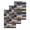Navy Blue, Brown, variant on Navy Blue Brown Wood Kitchen Dish Towels for Drying Dishes Set of 2, Farmhouse Vintage Wooden Waffle Weave Microfiber Hand Tea Bathroom Towels Quick Dry & Absorbent Towel 12x12
