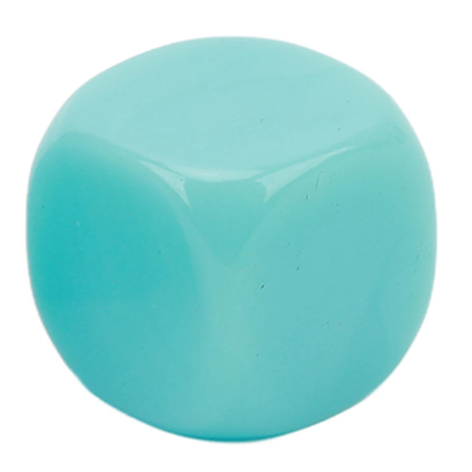 (Light Blue)Funny Dice Plastic Rounded Edge Game 30 Pieces Of Party Didactic