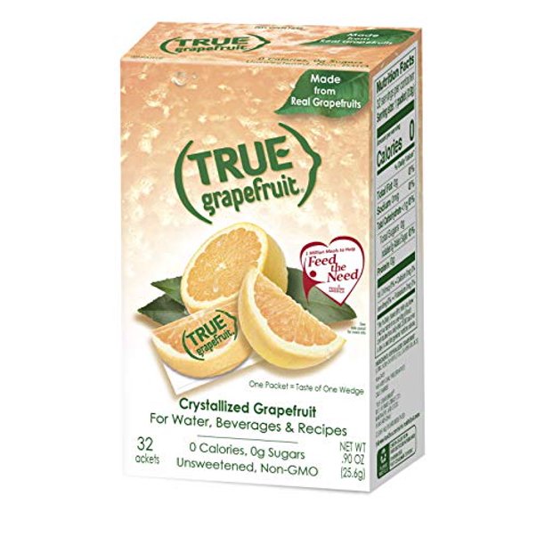 TRUE GRAPEFRUIT Water Enhancer (32 Packets) Zero Calorie Unsweetened