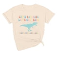thumbnail image 1 of TSADFHJI Hauts Col en V pour Femmes Grande Taille Mode Moderne Confortable Col Rond Imprimé Dinosaure T-Shirt L Jaune Clair, 1 of 2