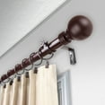 thumbnail image 2 of 1" Dia Adjustable 120"-170" Curtain Rod with Amirah Finials - Mahogany,(100-01-996), 2 of 3