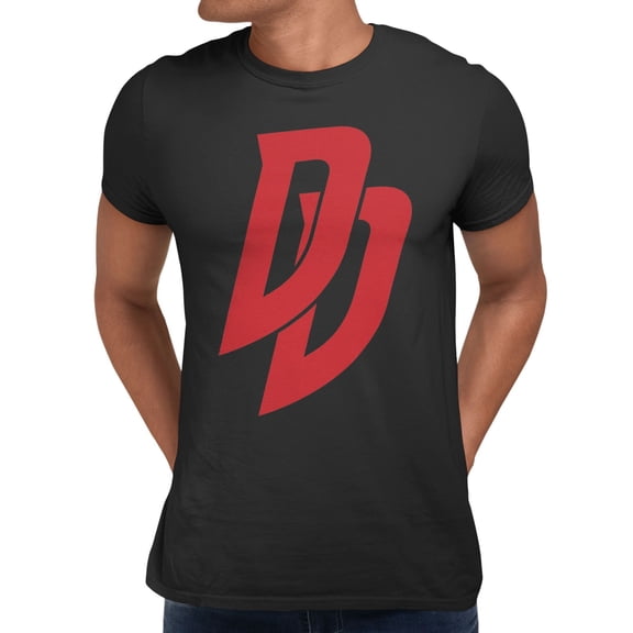 Marvel Daredevil Double D Classic Logo Men's T Shirt (Black, S-XXXL)