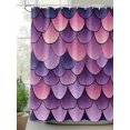 thumbnail image 2 of Shower Curtains Ombre Pink Texture Bath Curtain Abstract Wave Waterproof Bathroom Shower Curtain Set with Hooks Decoration 36 x 72 Inches, 2 of 7