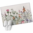 thumbnail image 6 of Spring Floral Bathroom Rug Washable 2x3 Entryway Rug Non Slip Country Botanical Watercolor Botanical Front Door Mat Low Pile Indoor Doormat Throw Floor Carpet for Kitchen Bedroom Entrance, 6 of 8