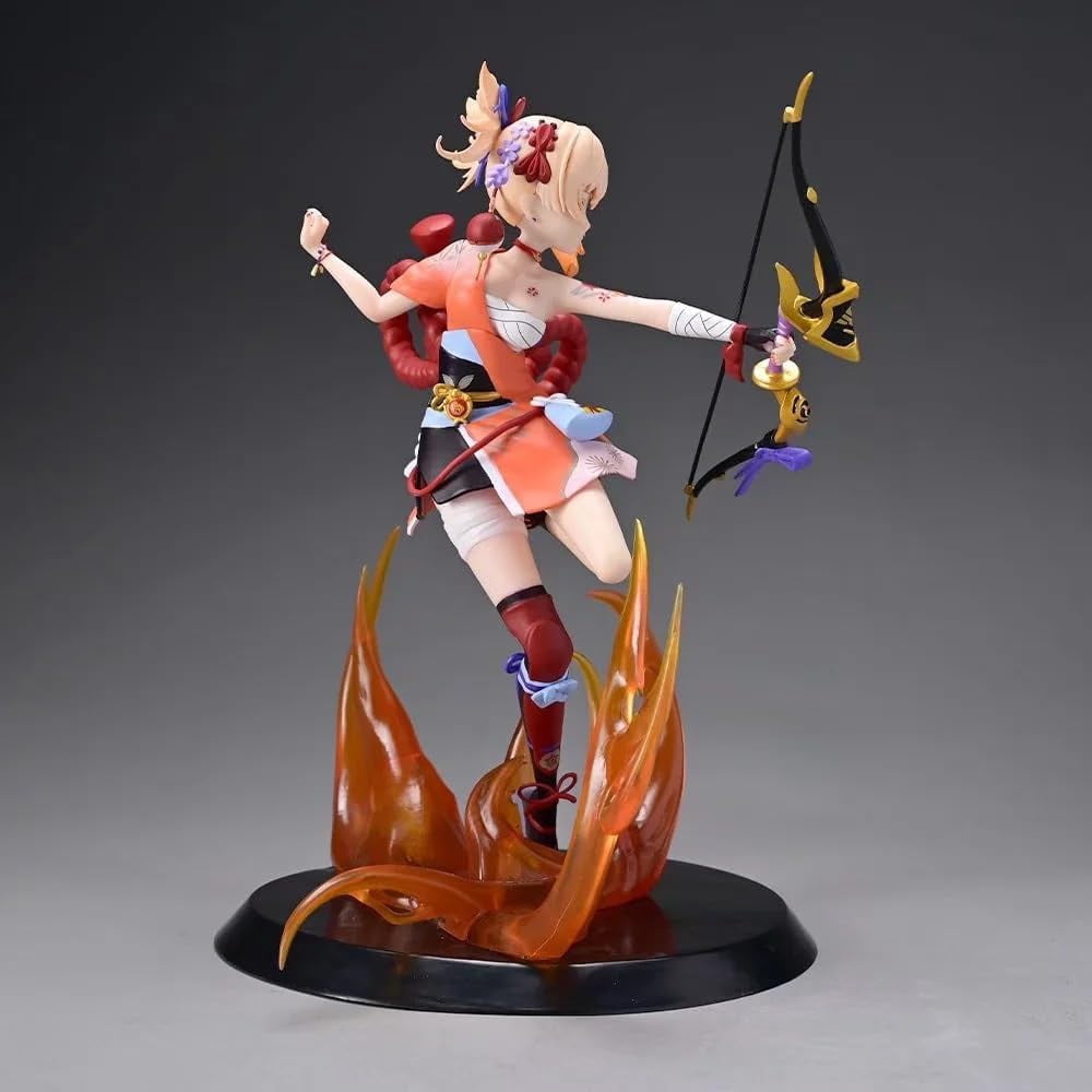 Yoimiya Figure Fighting Yoimiya Action Figures 25cm/9.8inch Handmade PVC Anime Cartoon Manga Character Model Collectible Craft Gift
