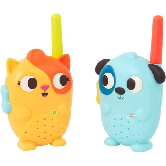 Lolo & Woofer Walkie– Talkies – 2– Pack Walkie Talkies – Long 100– Foot Range – Toys for Toddlers, Kids – 3 Years