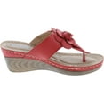 thumbnail image 6 of Gc Shoes Women's Sydney Rosette Slide Wedge Sandals, 6 of 7