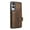 Brown, variant on for Samsung Galaxy S25 Edge Case, Compatible with MagSafe, Detachable Magnetic Wallet Case with PU Leather Kickstand Card Slots Shockproof Protection 2 In 1 Function Case for Galaxy S25 Edge, Brown