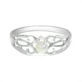 thumbnail image 6 of 14k White Gold Freshwater Cultured Pearl filigree Ring, 6 of 6
