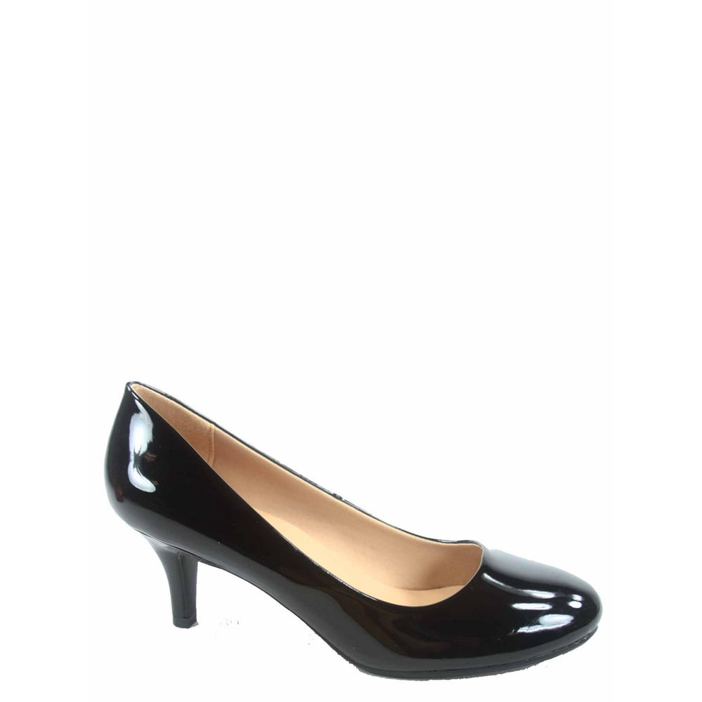 Forever Link - Debbie-32 Women's Fashion Round Toe Low Heel Slip On Pump Dress Shoes - Walmart