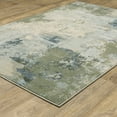 thumbnail image 4 of 8' X 10' Blue Green Grey And Ivory Abstract Power Loom Stain Resistant Area Rug, 4 of 5