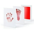 thumbnail image 3 of Mistaha Baby Inkless Footprint Handprint Kit Touch Ink Pads for 0-6 Months Old Infant Keepsake Pet Paw Print Kit, Purple, 3 of 8