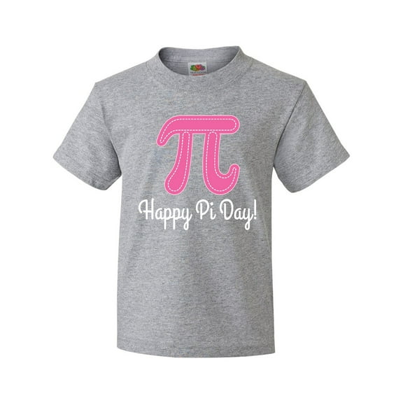 Inktastic Happy Pi Day Pink Math Symbol Youth T-Shirt