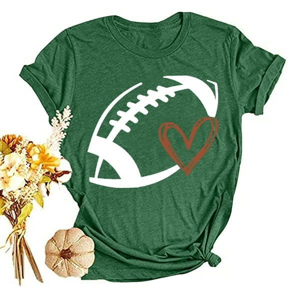 Honeeladyy Women's Summer Letter Print Pullover Short Sleeve T-Shirt Beach Tops Wedding Gift