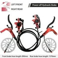 thumbnail image 2 of E-Bike Hydraulic Brake Set with 160mm Rotors Front and Rear, 2 of 8