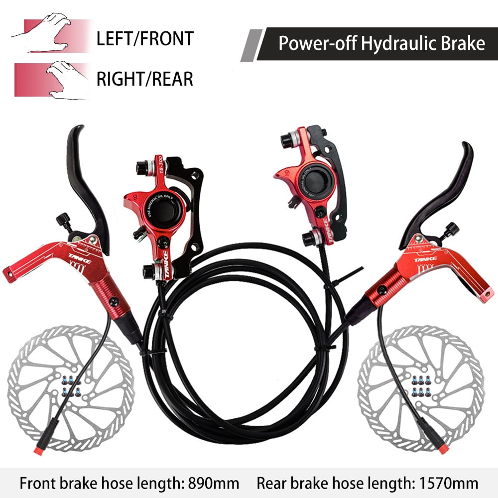 E Bike Hydraulic Brake Set with 160mm Rotors Front and Rear Hydraulic Disc Brake Caliper Lever for Electric Bike Scooter Walmart