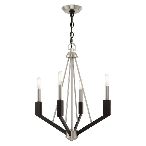 Livex Lighting - Beckett - 4 Light Mini Chandelier in Industrial Style - 18