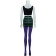 thumbnail image 4 of Sam Manson Costume Women's Crop Tops Tights Split Mini Skirt Full Set, 4 of 7
