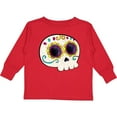 thumbnail image 3 of Inktastic Cute Sugar Skull for Day of the Dead Boys or Girls Long Sleeve Toddler T-Shirt, 3 of 5