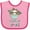Pink and Fuchsia, variant on Inktastic Teacup Raccoon I Love My G-pa Boys or Girls Baby Bib