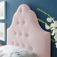 thumbnail image 4 of Pemberly Row Twin Diamond Tufted Performance Velvet Headboard in Pink, 4 of 7