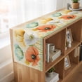 thumbnail image 6 of Retro Spring Floral 108 Inch Table Runner, Watercolor Elegant Summer Flowers Farmhouse Dresser Scarf Cotton & Linen Tablerunner for Dining/Kitchen Island/Holiday Party Décor 13" x 108", 6 of 9