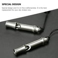 thumbnail image 6 of SEWCHICS Emergency Signal Whistle Titanium Alloy Silver 1Pcs 1.9x0.4In, 6 of 8