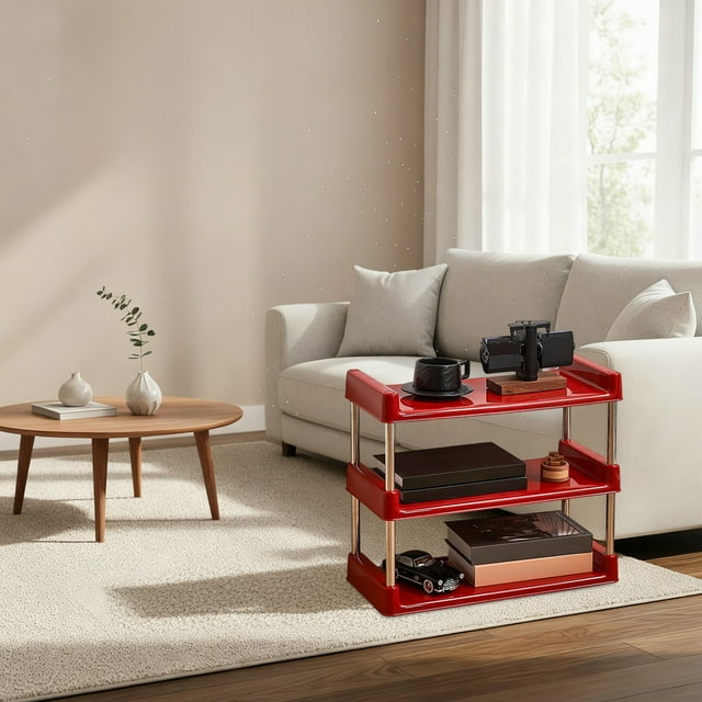Aqestyerly Étagère de Rangement sur Pied Maison Multi-Couches Salon Rangement et Organisation de Jouets Grande Capacité Étagère Multifonctionnelle
