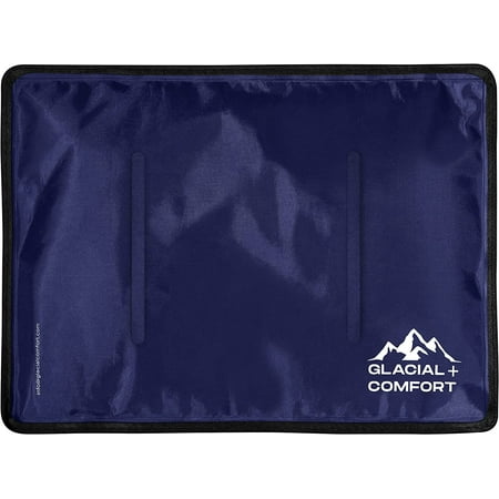 Glacial Comfort Gel Ice Pack Hot & Cold Compress for Injury & Pain Relief, Large (15" x 11")