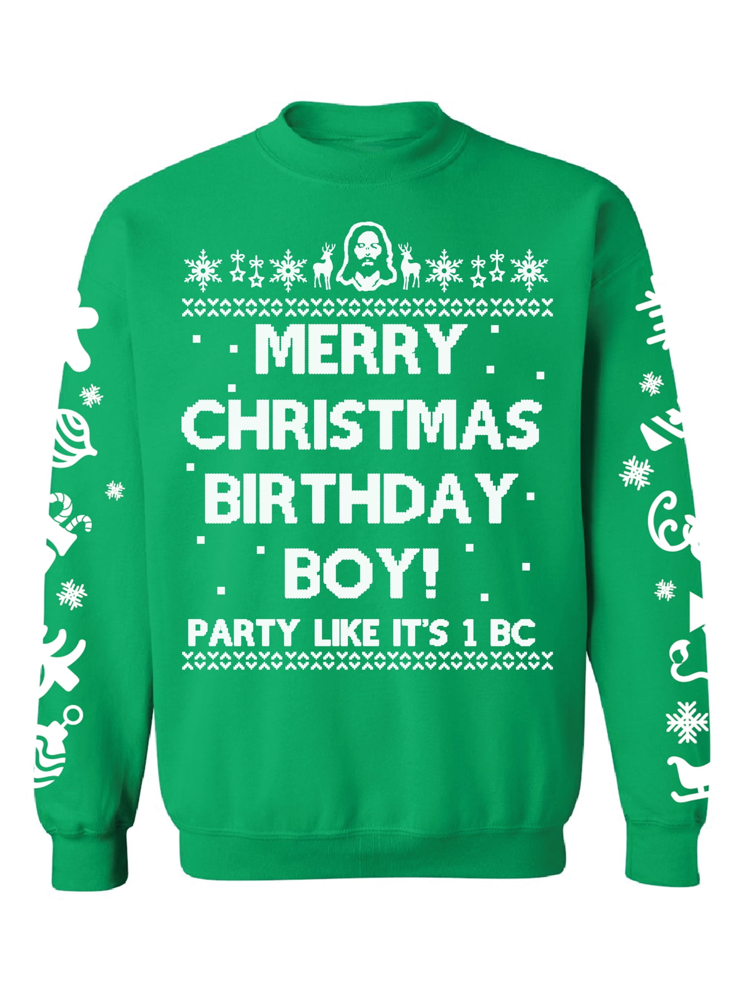 christmas sweater birthday boy jesus