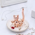 thumbnail image 4 of OIUR Mini Ceramic Animals Figurines Miniature Rabbit Cat Llama Pineapple Statue for Tabletop Mantel Desk Shelf Decor, 4 of 7