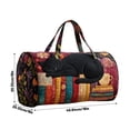 thumbnail image 2 of Hippie Journey Quilted Duffel Bag,Hippie Van Quilted Duffle Bag,Boho Travel Duffle Bag Vintage Floral Travel Weekender Bags Overnight Luggage Gym Bag for Everyday Travel (16"L x 8"W x 8"H), 2 of 2