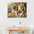 thumbnail image 2 of Nawypu Lion Family Bonding 32 Canvas Art - Home Decor Wall Art Print Poster Painting Large, 2 of 6