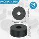 thumbnail image 2 of 14 Pcs Espaciador de Goma Multiusos, 12mm ODx45mm IDx20 mm Grosor Aislamiento Antivibración para Hogar y Autos (Negro), 2 of 7
