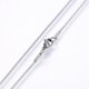 thumbnail image 2 of Non-Tarnish 304 Stainless Steel Snake Chain Necklaces with Lobster Claw Clasps Stainless Steel Color 20 inch(50.8cm) 1.2mm, 2 of 2