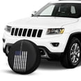 thumbnail image 2 of KAKALAD American Flag Blue Fishing Rod Lines Spare Tire Cover Universal Vehicle Accessories Buckle Car Tools 14”in, 2 of 6