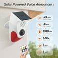 thumbnail image 4 of Voice Announcer Infrared Motion Alarm Sound Detector Outdoor Waterproof Solar, 4 of 6