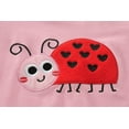 thumbnail image 4 of DDSOL Girls Pajamas Ladybug Graphic Short Sleeves Pjs Cotton 2-Piece Sleepwear Sets Pink 2-7T, 4 of 7