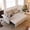 Biege, variant on 73" Corduroy Sleeper Sofa, Black, Queen Pull Out Couch with USB & Storage, 3-in-1 Convertible with Table, Great for Apartments, RVs, Balconies & Movie Nights