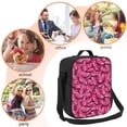 thumbnail image 5 of Disketp Pink Butterfly Insulated Lunch Bag Lunch Box - Lunch Bag for Men Adult Women, 5 of 7
