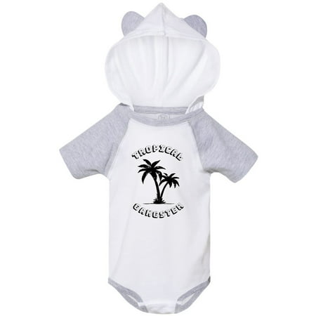 

Inktastic Tropical Gangster with Palms Distressed Gift Baby Boy or Baby Girl Bodysuit