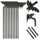 thumbnail image 3 of 50 juegos de pajitas de plástico negras con forma de murciélago para fiestas. Pajitas creativas para fiestas. Pajitas de plástico para beber., 3 of 8
