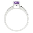 thumbnail image 4 of Solitaire Engagement Ring for Women - 1.75ct Simulated Alexandrite in 14K White Gold Promise Ring, 4 of 6