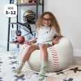 thumbnail image 3 of Big Joe Sports Ball Child-Sized Bean Bag Chair, Baseball Plush, Soft Polyester, 2.5 feet, 3 of 5