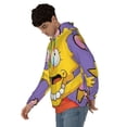 thumbnail image 3 of Simpsons Men's Hoodie With Color Drawstrings Sweatshirt Hooded Pullover Print Winter Coat Jacket Large, 3 of 9