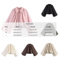 thumbnail image 2 of Floleo Women's Pleated Lantern Sleeve Crop Jacket Zip Up Turndown Collar Casual Loose Fit Lightweight Solid Color Everyday Outerwear Top, 2 of 5