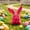 Pink, variant on Coollooc Moss Bunny Easter Decor, Flocked Bunny Statue, Artificial Moss Animal Figurine for Spring Easter Party Outdoor Patio Home Desktop Decoration(Blue)